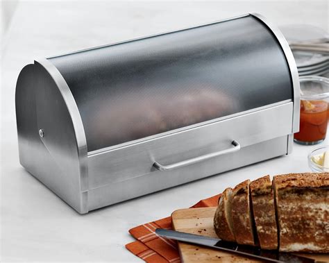 large stainless steel bread box|stainless steel bread box target.